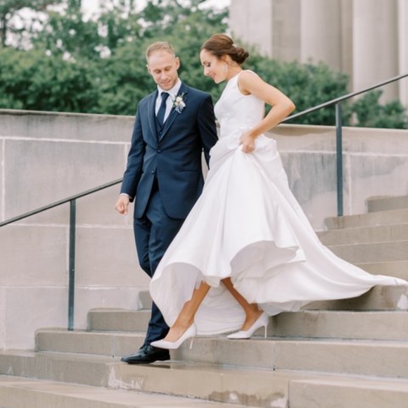 Suede Pumps Sarah Flint Wedding Shoes Sarah Flint Satin White